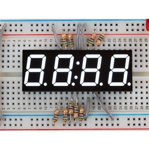 1001, Принадлежности Adafruit  White 7-segment Clock Display
