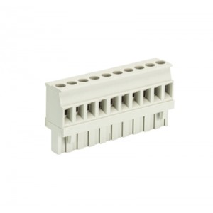 Розетка Wiecon 8213 B / 10 VR OB, Розеточный разъем, прямой, на кабель, шаг: 5.08 мм, 10 полюсов, фиксация провода винтовая, исполнение: без маркировки, 400V, 12А, цвет: серый