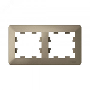 ATLASDESIGN AIR 2-постовая РАМКА, ШАМПАНЬ/дымчатый черный ATN220502