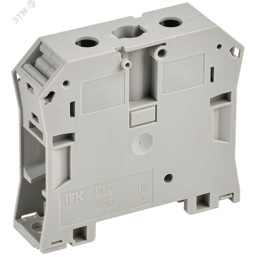 Изображение товара Клеммная колодка CTS с шестигранником 10-70 мм2 серого цвета IEK YCT10-01-K03-070