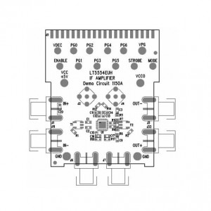 DC1150A, Средства разработки интегральных схем (ИС) усилителей LT5554 - Broadband Ultra-Low Distortion