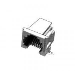 5406514-1, Модульные соединители / соединители Ethernet MJ,RJ11,SMT,6/6,GRAY 22"REEL