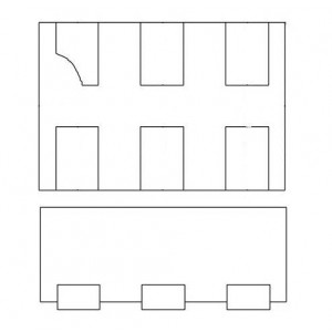UCLAMP3603T.TCT, Подавители ЭСР / диоды для подавления переходных скачков напряжения 36V 3-LINE TVS