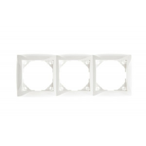 ДУЭТ 3-постовая РАМКА, БЕЛЫЙ C3(2) WDE000103