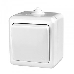 Выключатель 1-кл. ОП Dita IP54 10А 250В бел. TKL-DT-V1-C01-IP54