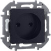 Розетка 1-м СП Inspiria 16А IP20 250В 2P механизм антрацит Leg 673713