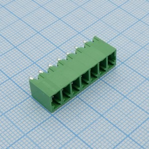 15EDGVC-3.81-07P-14-00A(H), Разъемный клеммный блок на плату, 7 контактов. Серия 15EDGVC-3.81
