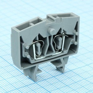 WS2.5-DIN15-01P-11-00A(H), Двухпроводные клеммники на DIN рейку 15мм для распределительных шкафов и щитов систем автоматического управления (САУ)