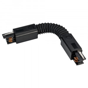 Коннектор гибкий LGD-4TR-CON-FLEX-BK (C) 024041, Гибкий угловой коннектор для треков 4TR. Длина 300мм. Регулируемый угол 0-300 градусов. Цвет черный. 300х30х22мм. При использовании с треками и аксессуарами другой серии возможно отличие по цвету.