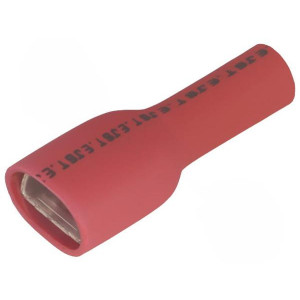 LVDDF1.25-250A RD (PA)(S)(LF)K, Наконечник: плоский; 6,3мм; 0,8мм; "мама"; 0,5-1,5мм2; обжим