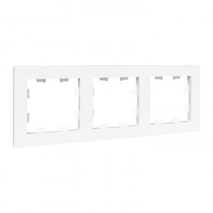 3 - местная рамка, белая, пластик Эпика EKF UP1-FPW-03