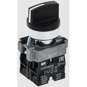 Переключатель LA167-BDF33 3 полож. 2з черный BSW20-BDF33-4-24-67-3-K02