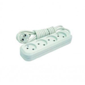 Удлинитель 4х3м без заземл. 10А IP20 MGP143