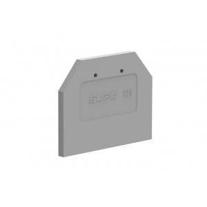 Торцевая крышка 225111, Торцевая крышка, для клемм TA2.5, цвет: серый