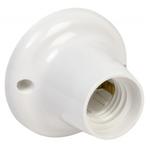 Патрон потолочный Е27 пластик белый EPP12-04-01-K01