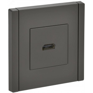 FORTE&PIANO Розетка HDMI FP340 серый IEK FP-H10-K03