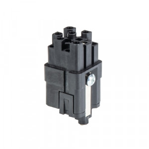 Розеточная контактная вставка MIN BUC 12 40 AG, Розеточная контактная вставка, обжимная фиксация, 12 полюсов + PE, типоразмер 3A, 690V, 10A, (обжимные контакты поставляются отдельно)