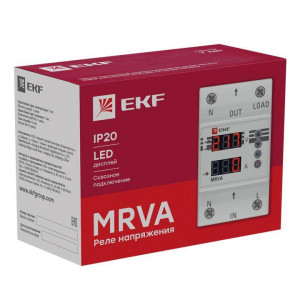 Реле напряжения и тока с дисплеем MRVA 40А PROxima MRVA-40A