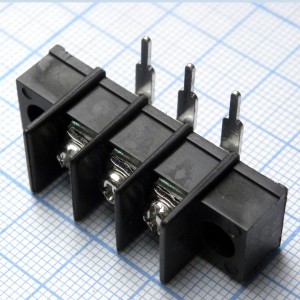 DG25R-A-03P-13-00A(H), Барьерный клеммный блок 3 контакта. Серия DG25R-A
