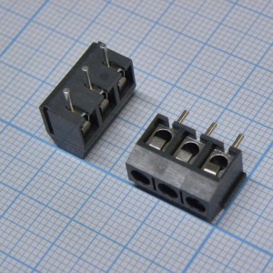 DG301-5.0-03P-11-00AH, Винтовой клеммный блок с защитой провода, 3 контакта. Серия DG301-5.0