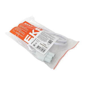 Кабель для подключения светодиодных линейных светильников ДБО-60/120/150 белый 1 метр 3x0,75 мм2 EKF ASC-W-1-LBL