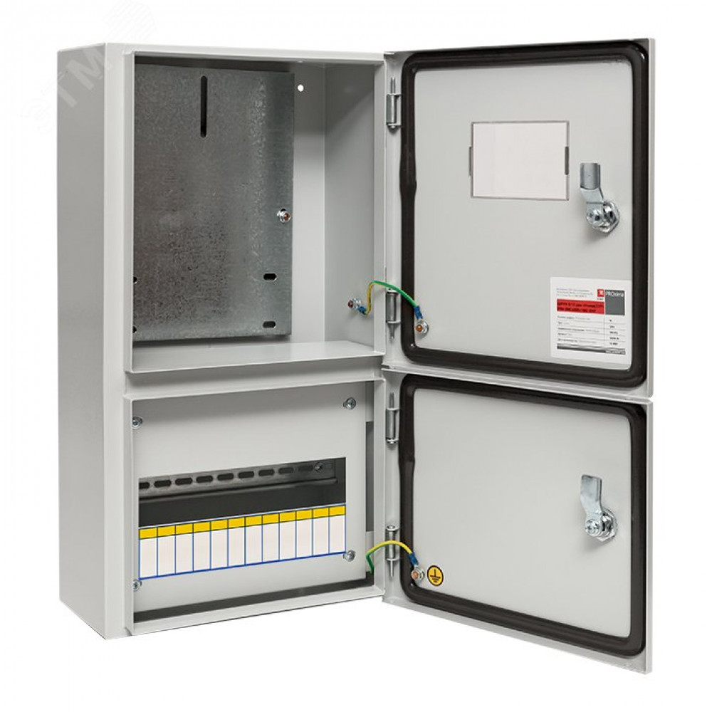 Изображение товара ЩУРн-3/12 два отсека (БУР) IP54 PROxima - щит распределительный стальной