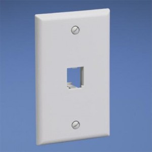CFP1EI, Wire Ducting Faceplate 1 Port Classic Electric Ivo