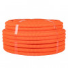 Труба гофр. ПНД тяжелая с протяжкой d25 мм (50 м) оранжевая Plast tpnd-25-to