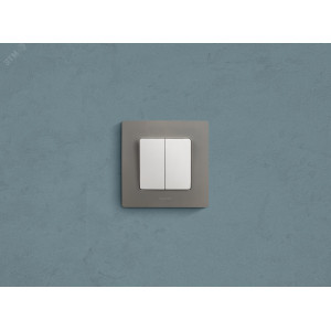 Выключатель 2-кл. СП Etika 10А IP20 250В 10AX безвинтов. зажимы механизм бел. Leg 672202