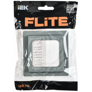 FLITE Рамка 1-местная IP55 Рпро-1-55-ФлС серый IEK FI-M10-32-55-K03