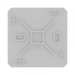 Коробка ответвительная с 8+2 кабельными вводами д.20/20мм, IP55,70х70х40мм 53770