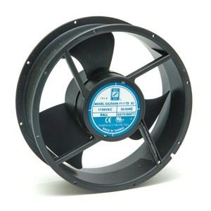 OA254AN-11-1WBXC, Вентиляторы переменного тока AC Fan, High Performance, 254x89mm, 115VAC, 850CFM, 75W, 69dBA, 2700RPM, Dual Ball Bearing, Lead Wires