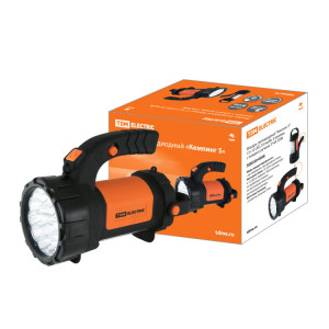 Фонарь светодиодный "Кемпинг 5" 15+12 LED, 35 лм/Вт, 3 режима, с поворот. ручкой, 3*АА SQ0350-0038