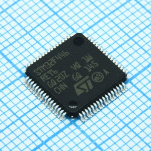 STM32F446RET6TR, Микроконтроллер STM 32-бит ядро ARM Cortex M4 RISC 512кБ Флэш-память 2.5В/3.3В медицинского применения 64-Pin LQFP лоток