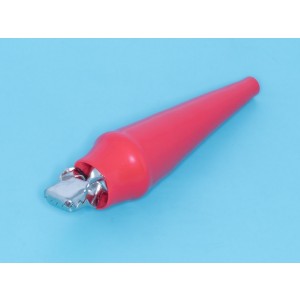 ITA-80R, Зажим изолированный 80мм тип 'aligator', красный