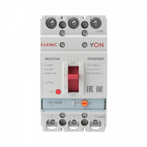 Выключатель автоматический YON MGS125 3P 50,4-63A 25kA MGS125M-3TAMF0063