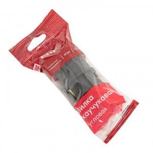 Вилка угловая 16А 2P+PE 230В IP44 каучук черн. PROxima RPS-017-16-230-44-r