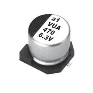 VUA220M2ATR-1010, Алюминиевые электролитические конденсаторы для поверхностного монтажа 22uF 20% 100V High Temp Range