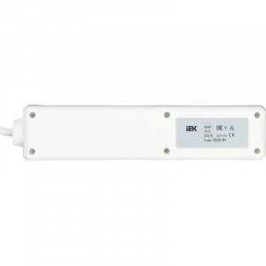 Удлинитель 4х5м с заземл. 16А IP20 У04К 2P+PE 250В 3х1 с выкл. WYP10-16-04-05-ZK-N