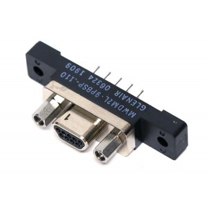 MWDM2L-9PBSP-.110, Соединители D-Sub Micro-D MICR D PCB CON 9P CNT W/STD POST