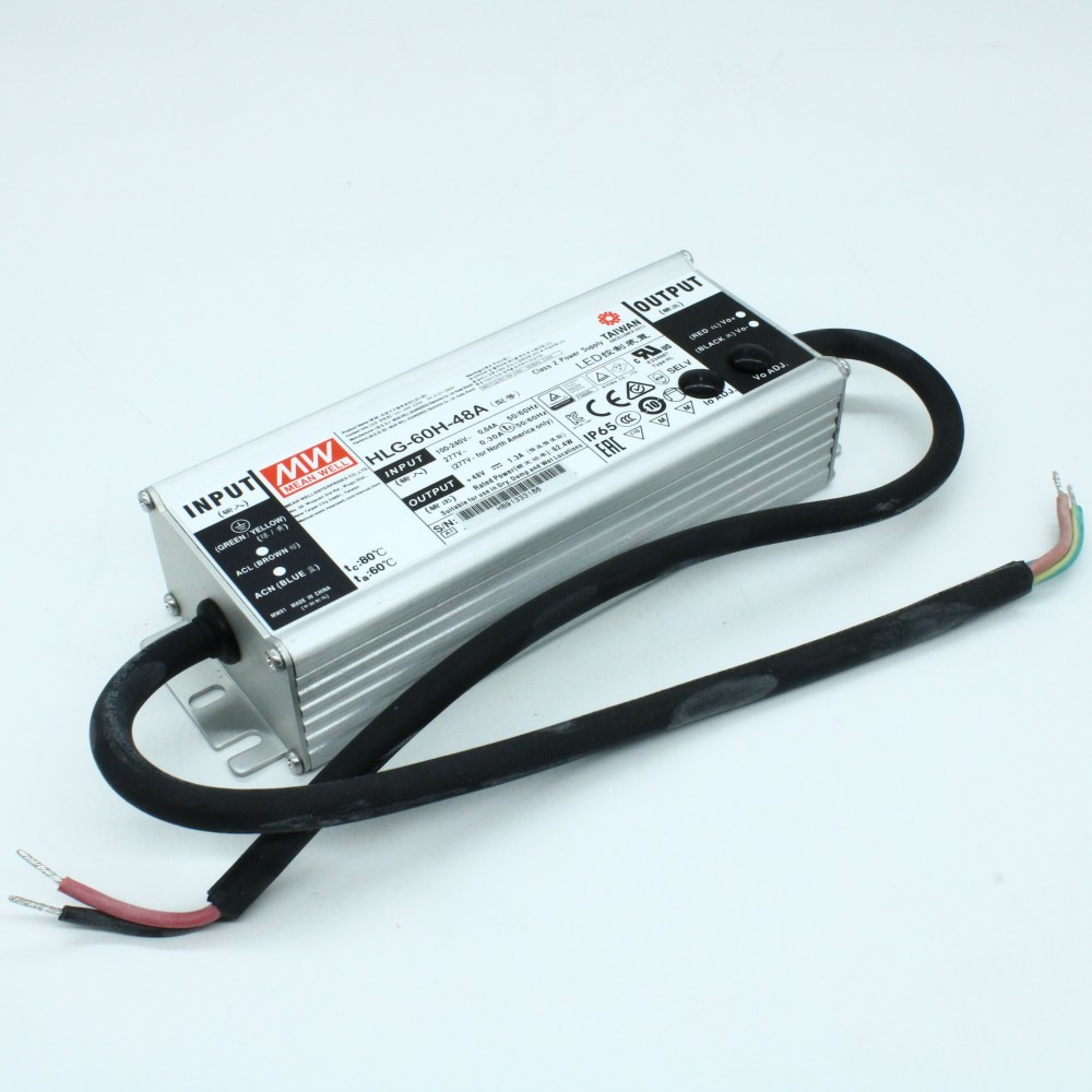 Изображение товара Источник электропитания светодиодов HLG-60H-48A 62.4Вт 5 выводов