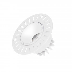 Светильник MS-ATLAS-TRIMLESS-R50-6W Day4000 (WH, 40deg, 230V) 037061, Встраиваемый безрамочный светильник под шпаклевку. Мощность 6.3 Вт, св. поток 520 лм, 82 лм/Вт, дневной 4000 K, CRI>90, угол 40°, напряжение питания 230 В. Белый круглый корпус из алюминия, белый ГЛЯНЦЕВЫЙ отражатель из PMMA, степень защиты IP20. Размер: