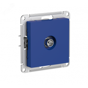 ATLASDESIGN TV РОЗЕТКА оконечная 1DB, механизм, АКВАМАРИН ATN001191