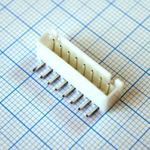 DS1069-8MRW6XB, Разъем штыревой однорядный угловой на плату 8 контактов, шаг 2,5мм, тип B