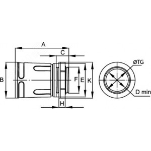 Муфта труба-коробка, IP67, М32х1.5, д.32мм 50232R