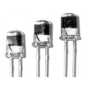 HLMP-C208-S0000, Стандартные светодиоды - Сквозного монтажа Amber Water Clear 590nm 3000mcd