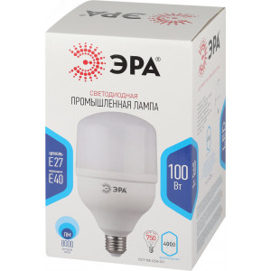 Лампа светодиодная высокомощная STD LED POWER T160-100W-4000-E27/E40 100Вт T160 колокол 4000К нейтр. бел. E27/E40 (переходник в компл.) 8000лм Б0032089