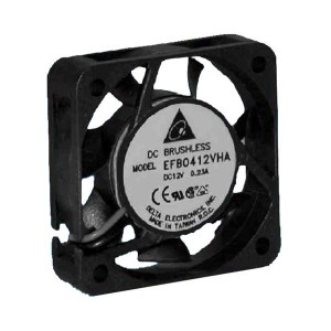 EFB0412MA, Вентиляторы постоянного тока DC Tubeaxial Fan, 40x10mm, 12VDC, Ball Bearing, Wire Leads