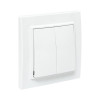 Выключатель 2-кл. СП Минск 10А IP20 бел. Basic ERV10-023-10