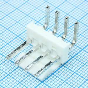 26605040, Разъем типа провод-плата 4 контакт(-ов) 3.96мм угловой монтаж в отверстие серия KK® пакет